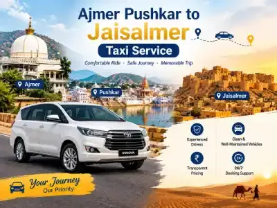 Ajmer Pushkar to Jaisalmer Taxi Service
