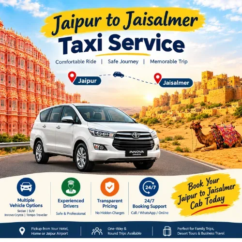 Jaipur to Jaisalmer Taxi Service
