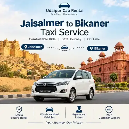 Jaisalmer to Bikaner Taxi Service